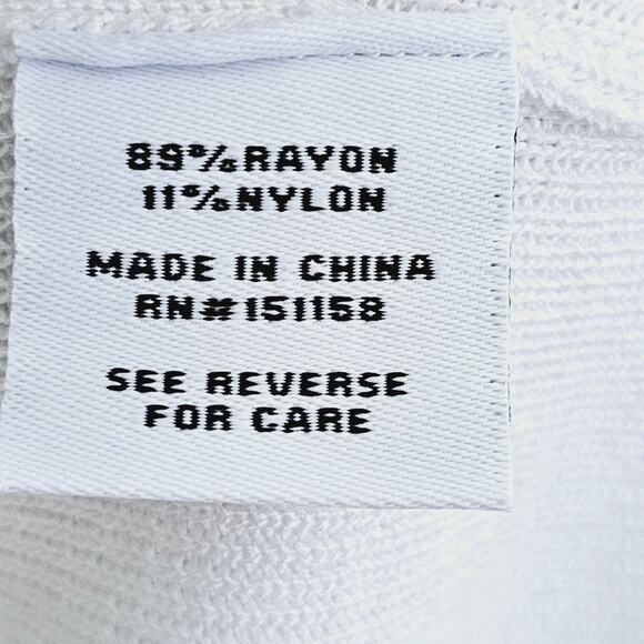 525 America Maxi Ribbed Button-down Dress Women's Size L Bleach White Bodycon - Picture 7 of 8